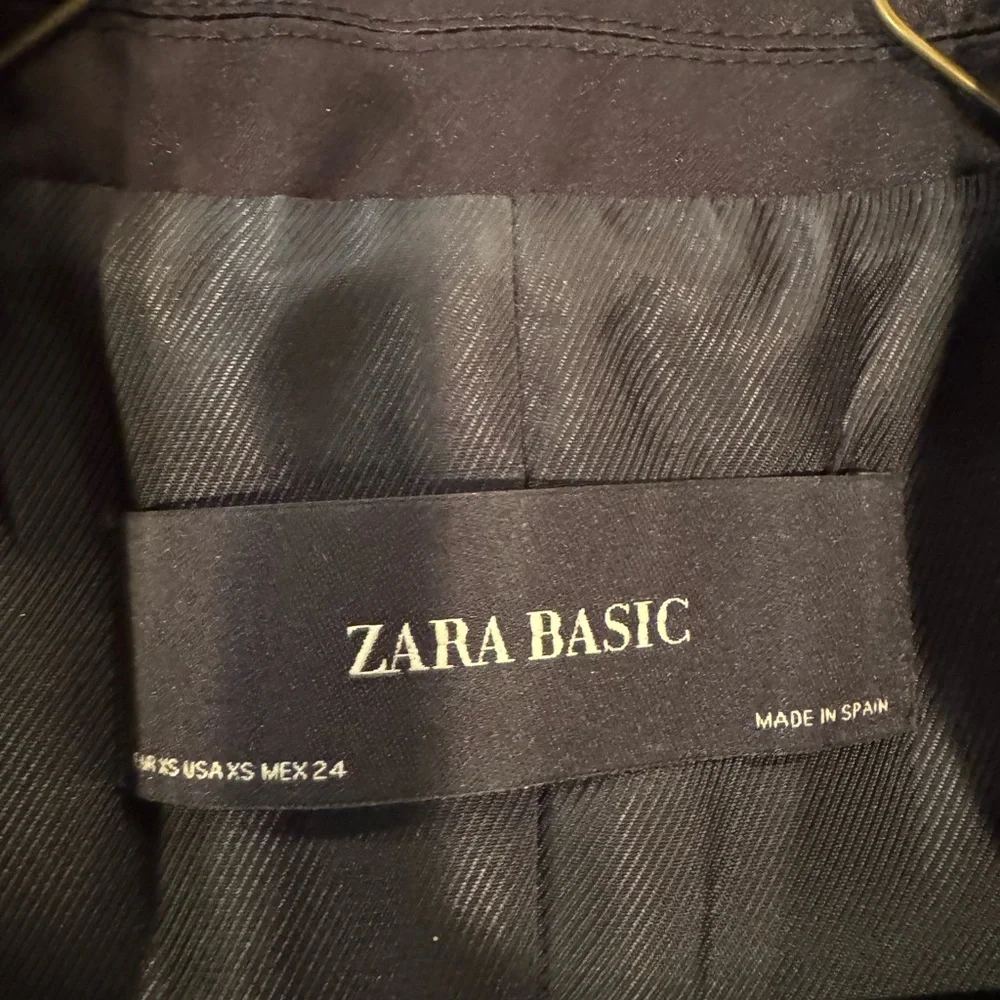 Zara Basic Jacquard Tuxedo Blazer - Size X-Small - Picture 11 of 16